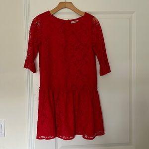 JUICY COUTURE RED LACE DRESS SIZE 14